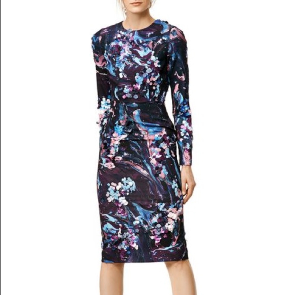 MSGM Pollock Midi Sequin Dress 6